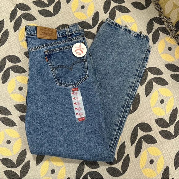 NEW with tags, Levi's vintage orange tab Husky 36 relaxed fit loose, denim - Picture 1 of 9